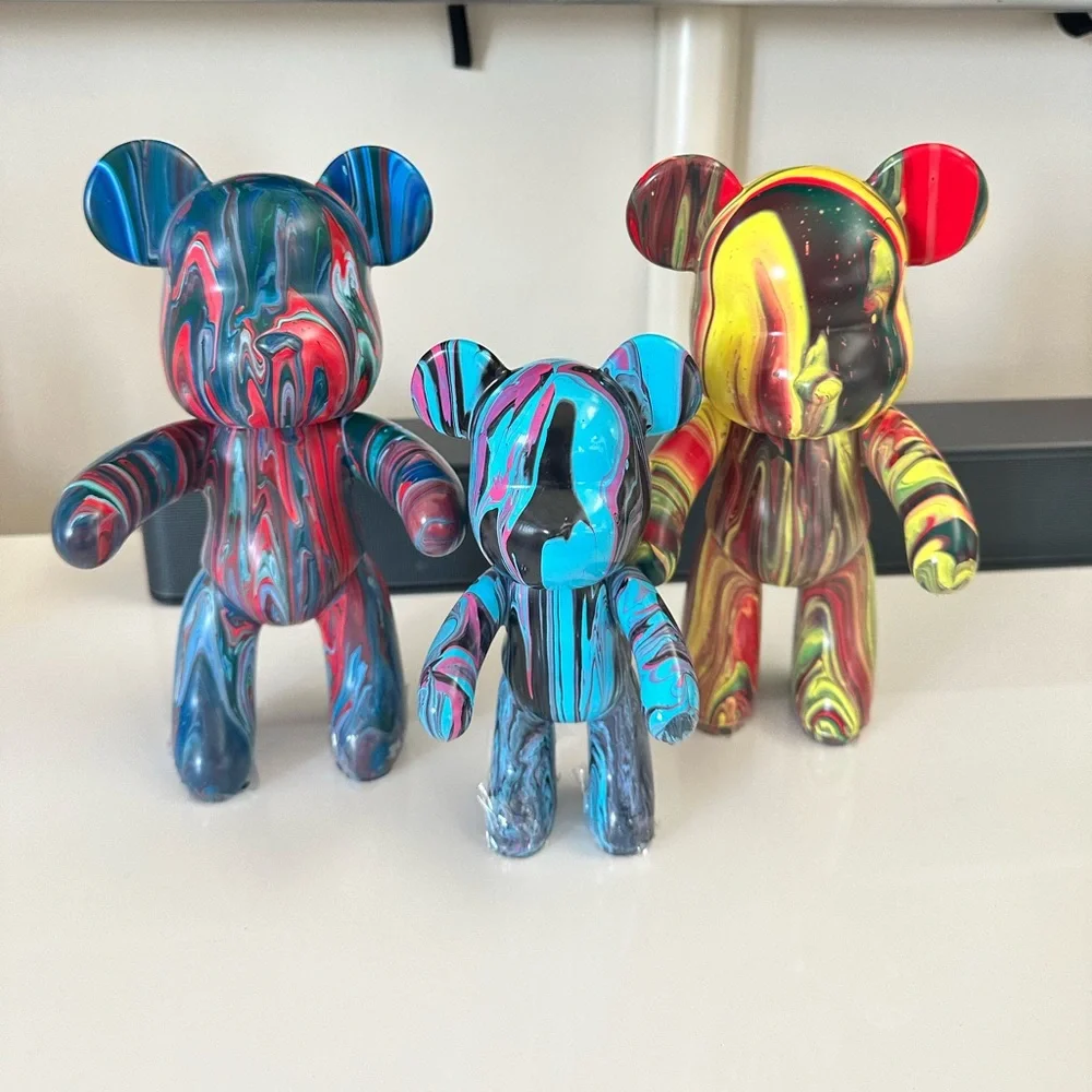 Colorful Bear Art Sculpture. CAN BE CUSTOMIZED